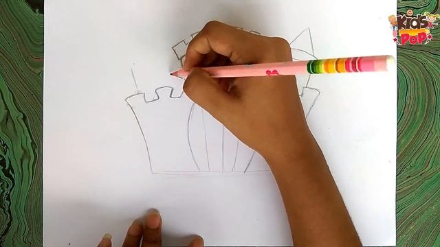 How to Draw a Castle for Kids | Very easy and simple way to learn drawing смотреть онлайн