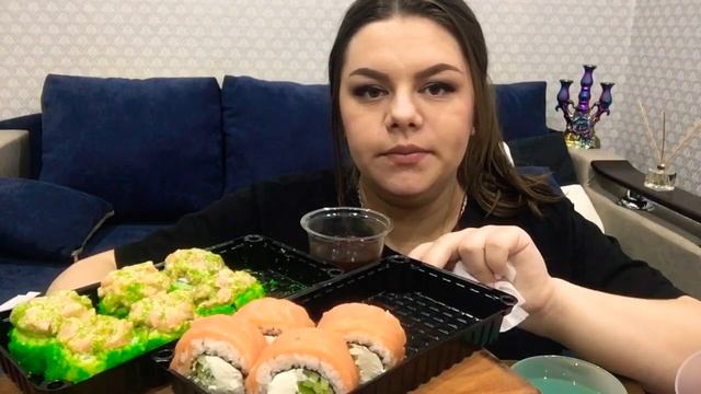 Мукбанг! СУШИ РОЛЛЫ не АСМР | Mukbang Sushi Rolls no ASMR смотреть онлайн