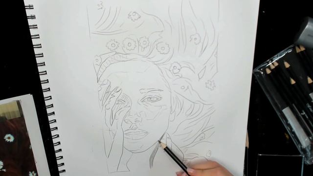 ART on SUNDAY - Lesson 20, 2021 - draw portrait quickly and easily with a carbon copy paper смотреть онлайн