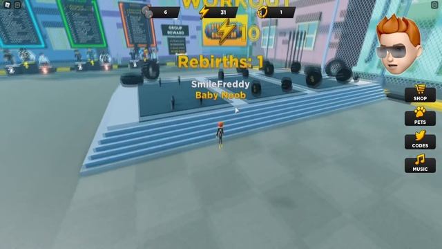 Потерял ВСЮ СИЛУ... Был КАЧКОМ, а стал Дрыщом в Strongman Simulator Roblox смотреть онлайн