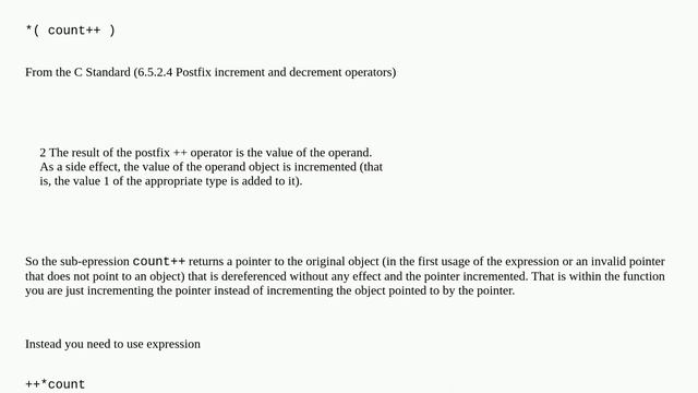 My program adds to the counter variable when I use "count+=1" and doesn't when I use "count++" смотреть онлайн