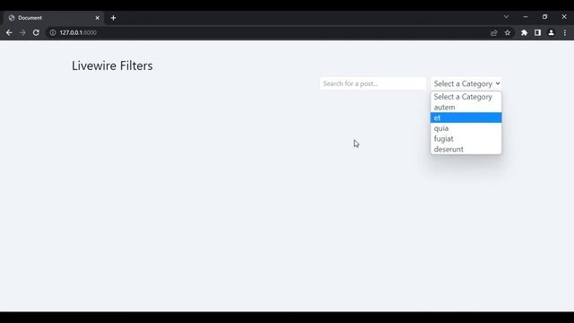 Filtering data with Laravel and Livewire смотреть онлайн