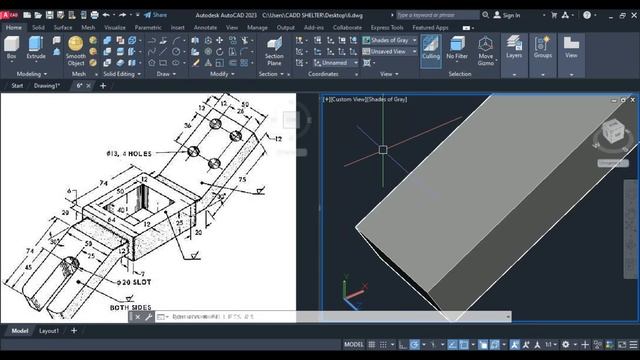 AutoCAD 2023 3D Tutorial for Beginners || AutoCAD 2D to 3D convert || AutoCAD 2023 Tutorial | Part смотреть онлайн