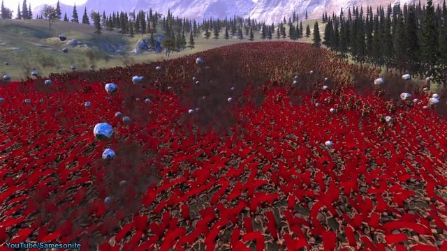 1000 Catapults vs 30000 Spartans Ultimate Epic Battle Simulator смотреть онлайн