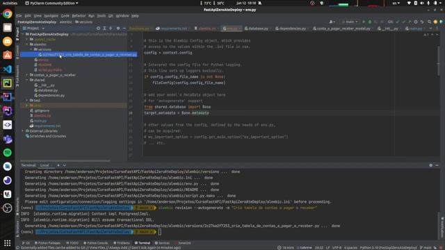 04 - Adicionando o Alembic para gerenciar as migrations смотреть онлайн