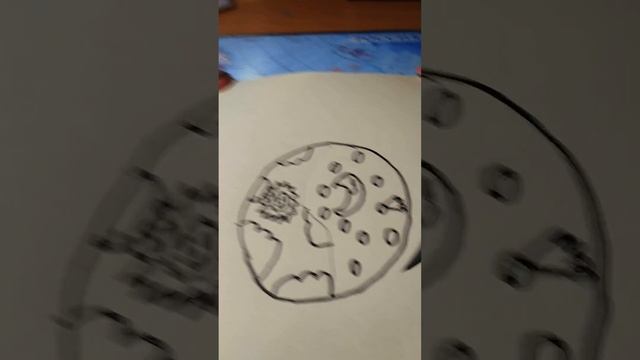 рисуем день и ночь в одном кругу. смотреть онлайн