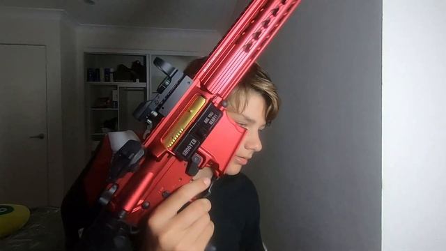 Full metal red tactical edge hobbies custom gel blaster | overview if tacticaledge's Custom blaster смотреть онлайн
