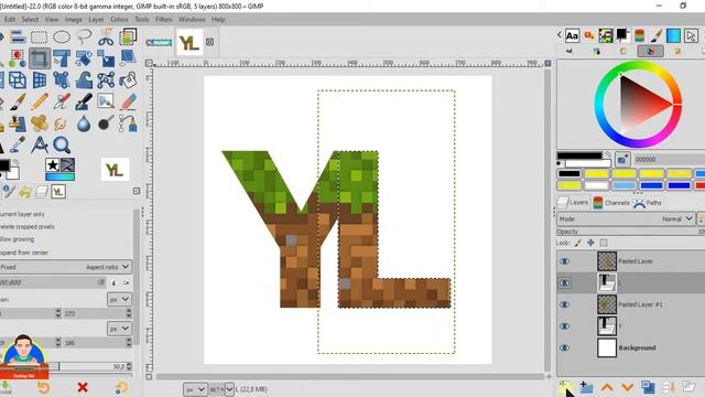 How To Make Your Own Logo With GIMP | Minecraft Logo| Simple Logo смотреть онлайн
