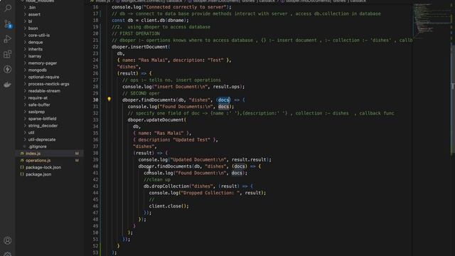 Node and MongoDB Part 2 file based node module (operation) смотреть онлайн