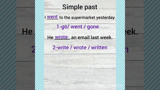 simple past tense. смотреть онлайн