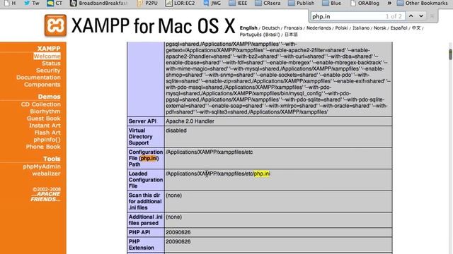 Setting display_errors variable in the php.ini for XAMPP on Macintosh смотреть онлайн