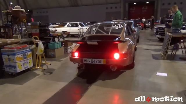 Porsche 911 930 Loud Startup Sound Engine Sound @ Retro Classics 2014 смотреть онлайн