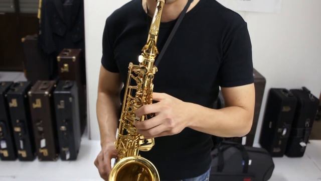 ヤマハYAS-380 アルトサックスをヤマハ４Cで試奏 L01860 смотреть онлайн