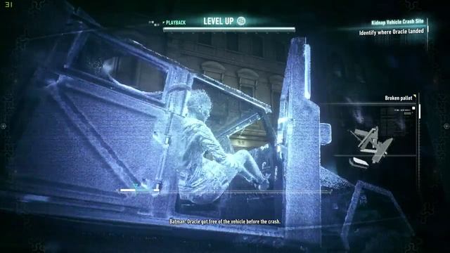Rescue Oracle from the Arkham Knight - Investigate Kidnap Vehicle Crash Site Gameplay смотреть онлайн