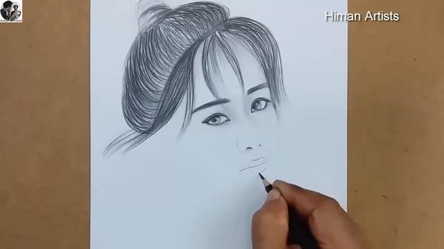 Drawing A Korean Girl || How to Draw Korean Nice Girl смотреть онлайн