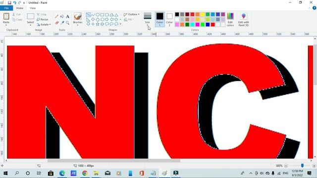 How to make 3D Text Style | 3D Shadow Design in Ms-Paint | 3D Text Style #mspaintdrawing #textstyle смотреть онлайн