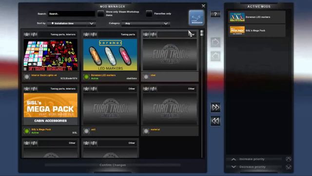 How To Get Ets2 1.38 & 1.37 Interior Mods SiSL's Mega Pack V3.0 Cabin Accessories Mod