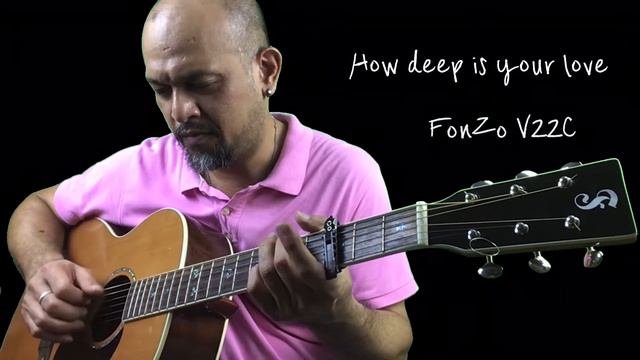 How deep is your love BeeGee Guitar cover by Unclepat смотреть онлайн