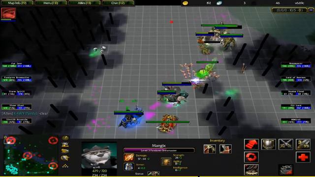 [HD] (1/4) DotA Allstars 6.69c Hacker Gameplay Pandaren Brewmaster