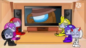 {{Реакция Among us на lyin me}} Gacha club