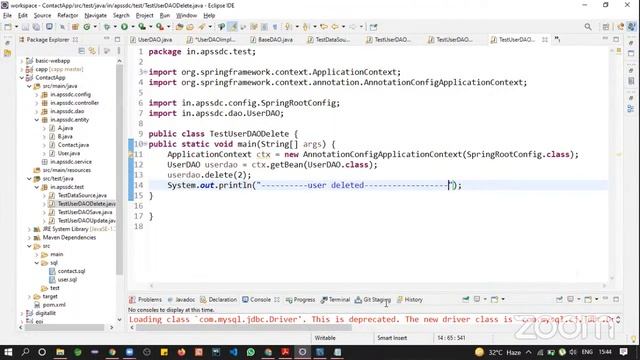 Java Spring DAO implementation Day 8 смотреть онлайн