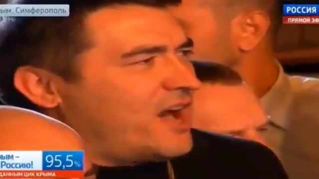 В КРЫМУ торжественно поют гимн РОССИИ смотреть онлайн