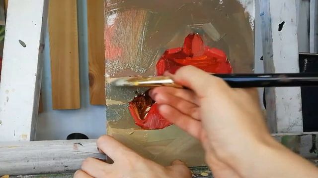 Простой этюд маслом.Пишем этюд с подмалевком. Живопись маслом для начинающих смотреть онлайн