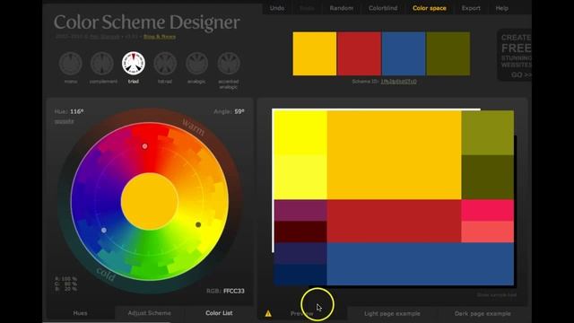 Colour scheme design - How to Use ColorSchemeDesigner.com смотреть онлайн