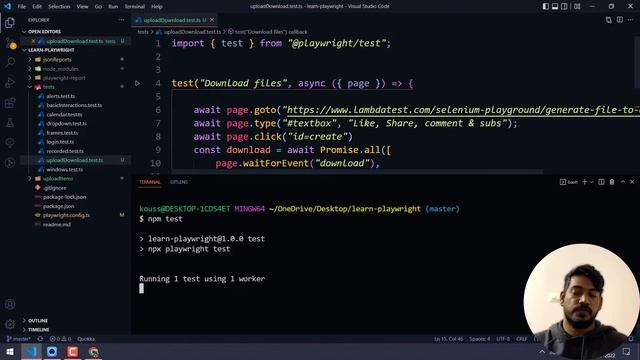 How To Upload And Download Files | Playwright With TypeScript Tutorial ?| Part VIII | LambdaTest смотреть онлайн