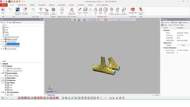 Geomagic Design X 2020: Auto-surfacing Tools