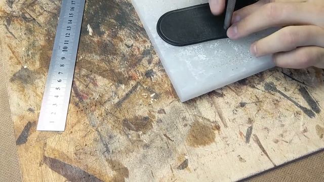 Ремень портупея ручной работы, из кожи растительного дубления. смотреть онлайн