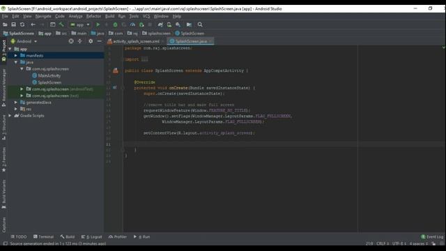 how to make Splash screen in your android app (Android Studio + Java) смотреть онлайн