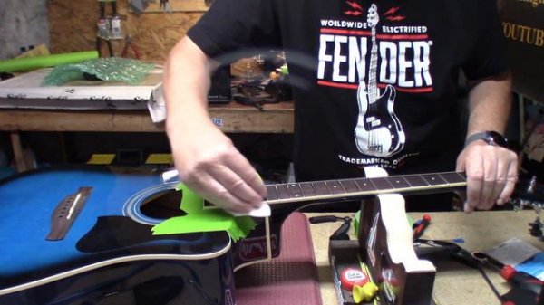 Ibanez V70CE Acoustic Setup and Fret Polish Episode 147