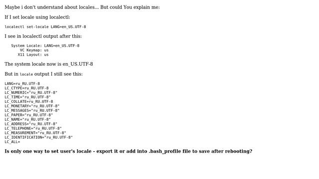 DevOps & SysAdmins: CentOS: set locale for user смотреть онлайн