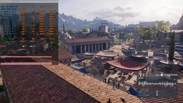 Assassin's Creed Odyssey Benchmark Run - Dell T3610, E5-2670 V2, RX 6800XT, 1080p, Ultra смотреть онлайн