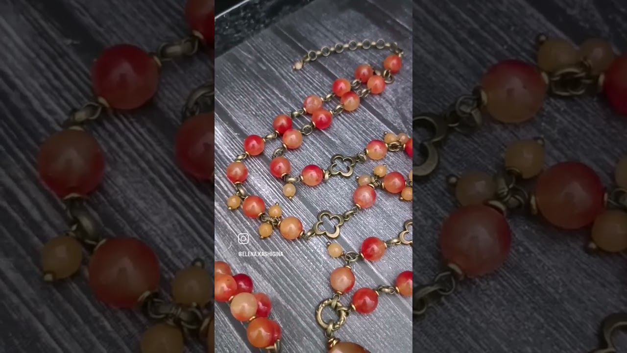 Комплект " Шёпот Осени" Переделка для Светланы из Благовещенска #авторскиеукрашения #jewelry смотреть онлайн