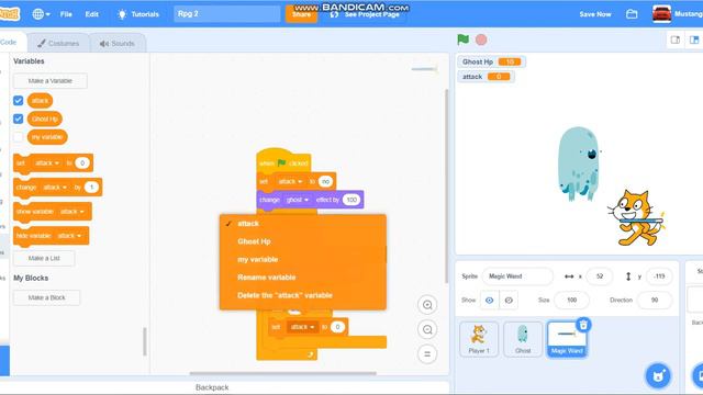 Scratch Rpg tutorial - part 2 - make an rpg in scratch 3 смотреть онлайн