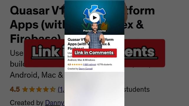 Quasar V1: Cross-Platform Apps (with Vue 2, Vuex & Firebase) смотреть онлайн