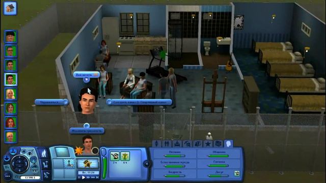 восемь друзей в психушке. психушка челлендж #1 The Sims 3