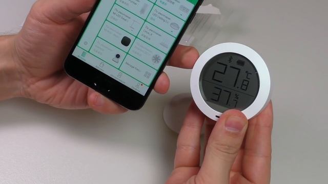 Датчик температуры и влажности Xiaomi Mijia смотреть онлайн