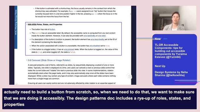 Yuraima—TL;DR Accessible Components: tips for building out accessible components—Women of React 202 смотреть онлайн