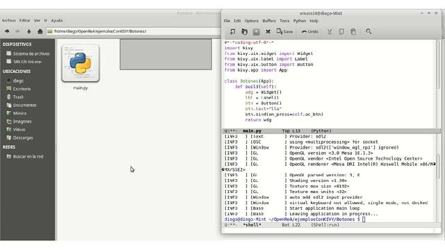 Utilización de Buttons o Botones en Python Kivy смотреть онлайн