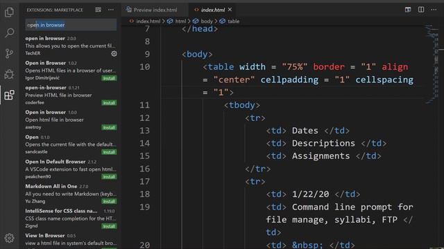 Open in Browser with Visual Studio Code смотреть онлайн
