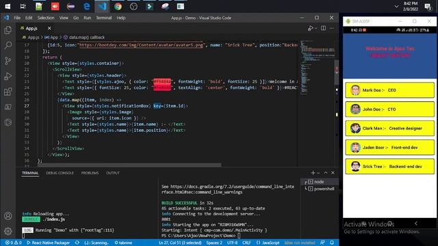 How to loop and render elements in react native? || in Hindi смотреть онлайн