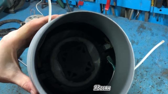 Вытяжка из двигателя от пылесоса в ГАРАЖ смотреть онлайн