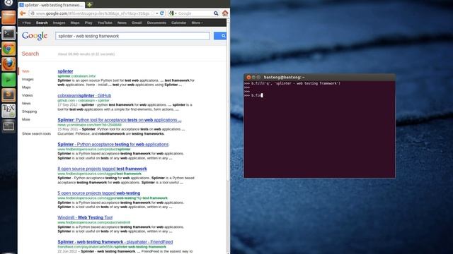 Splinter - Python Web Application Test Framework смотреть онлайн