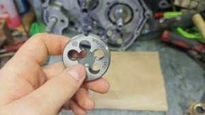 Как восстановить резьбу коленчатого вала двигателя 166fmm