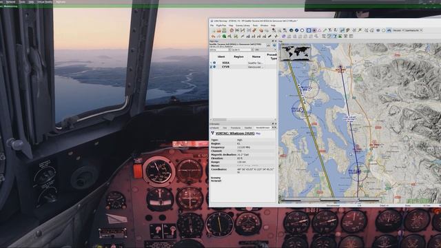 PMDG DC-6. Полет по Туториалу №2. смотреть онлайн