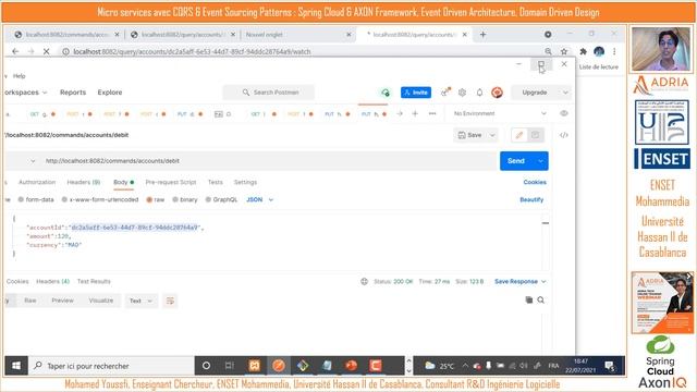 Part 3 - CQRS & Event Sourcing User Case - Spring Boot & AXON- Event Emitter - Reactive UI смотреть онлайн