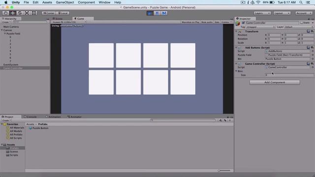 Unity Memory Game Tutorial - 3 - Getting The Buttons - Memory Game In Unity смотреть онлайн